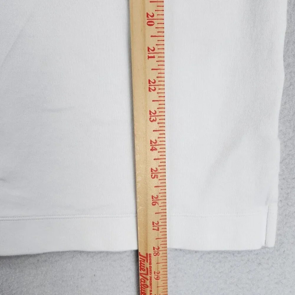 Nike Sweater Womens Small White Rally Metallic Crew Neck Sweatshirt Swoosh - Picture 5 of 12
